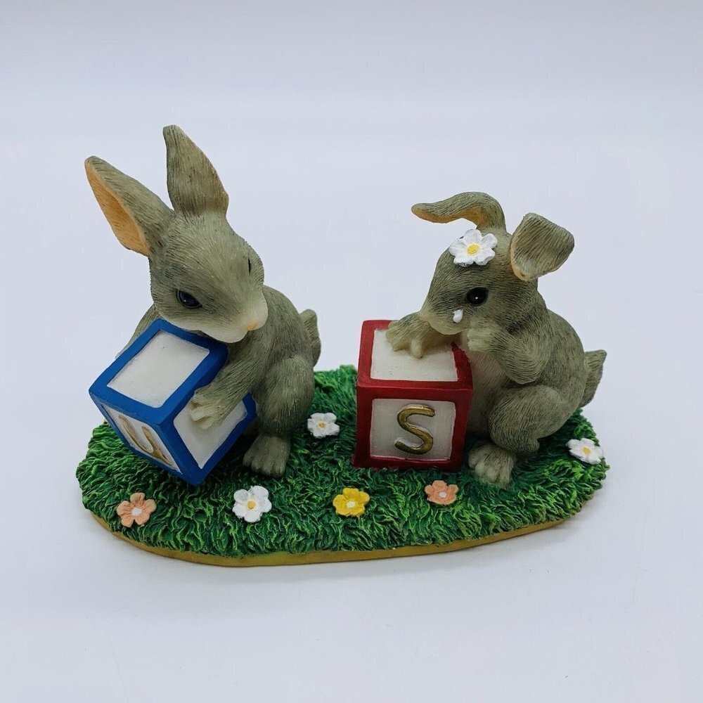 Vintage Charming Tails Fitz Floyd “There’s No Us With Out‎ You” 3”T 4.5”W